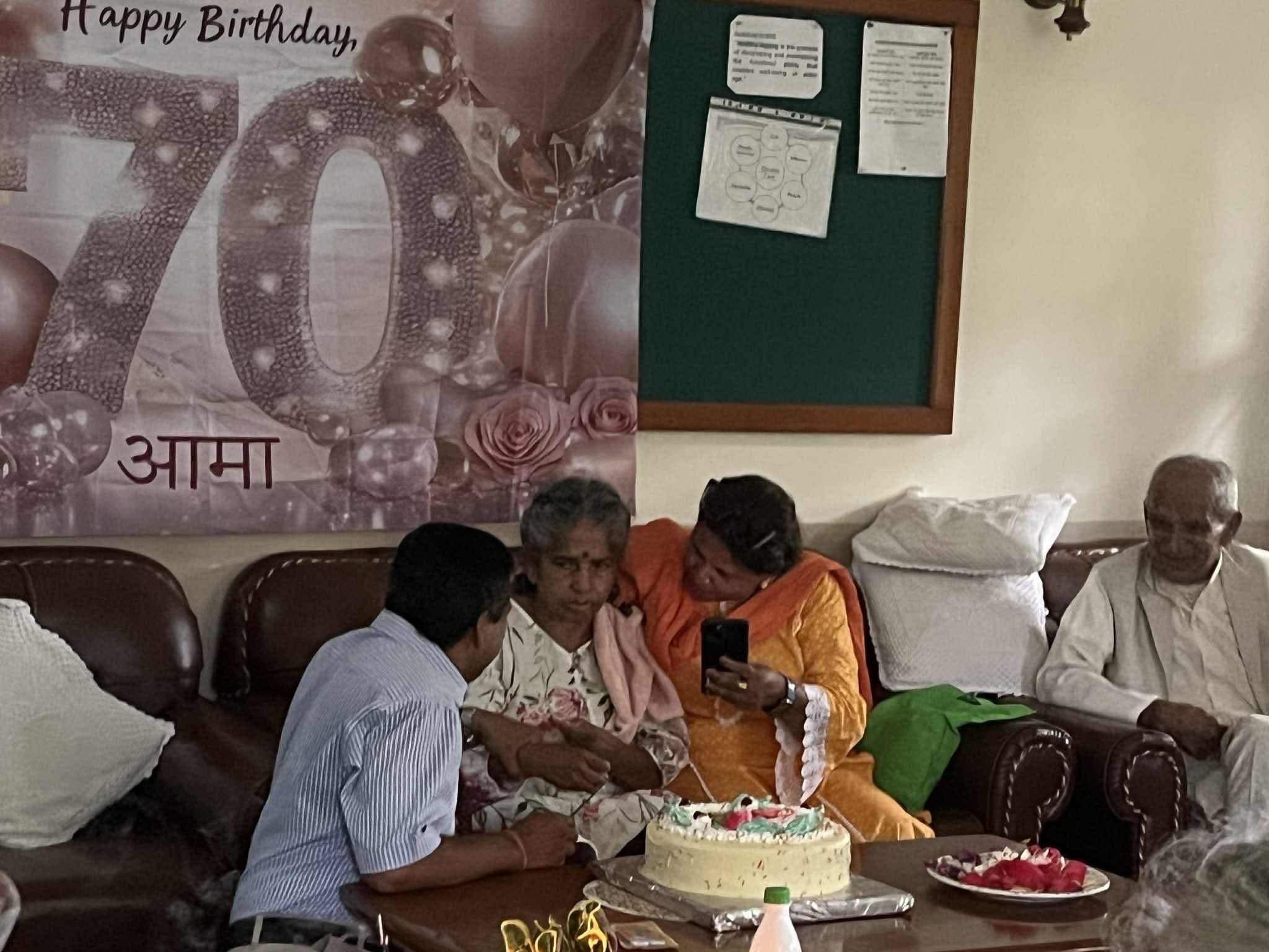 Birthday celebration of our respected resident, Ms Indra Kala Ghimire