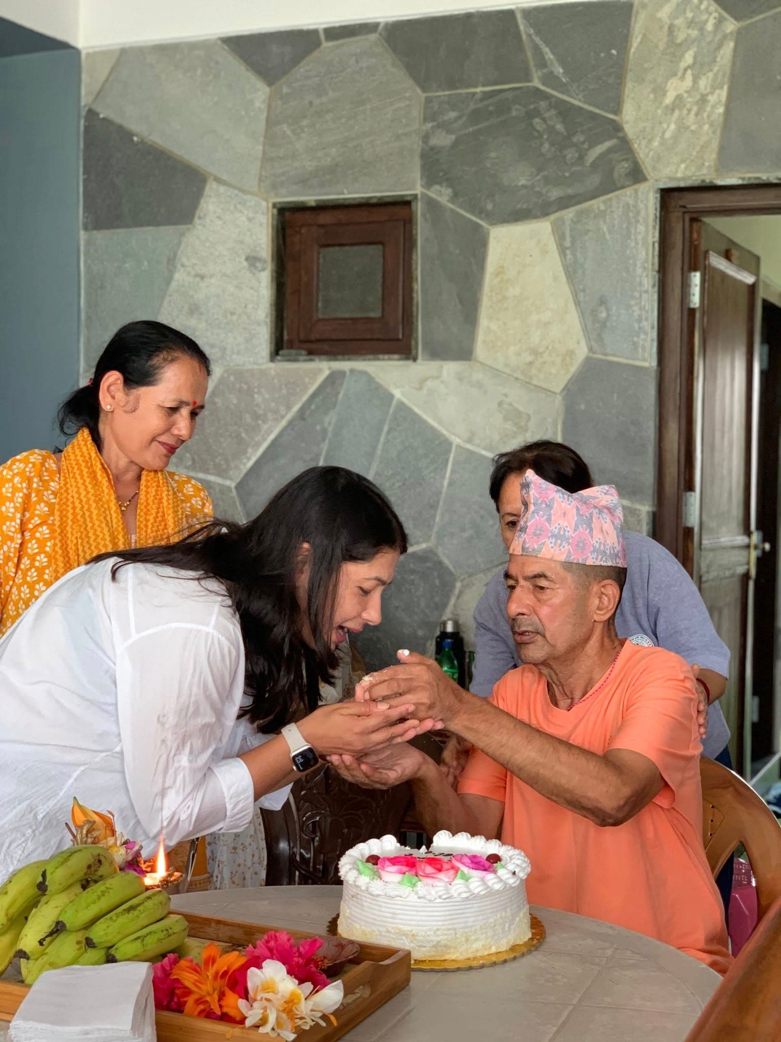 Birthday celebration of our respected resident, Mr Shiva Baniya